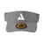 White Background Image: Straight ahead view of the grey JOOLA Trinity visor. #Grey