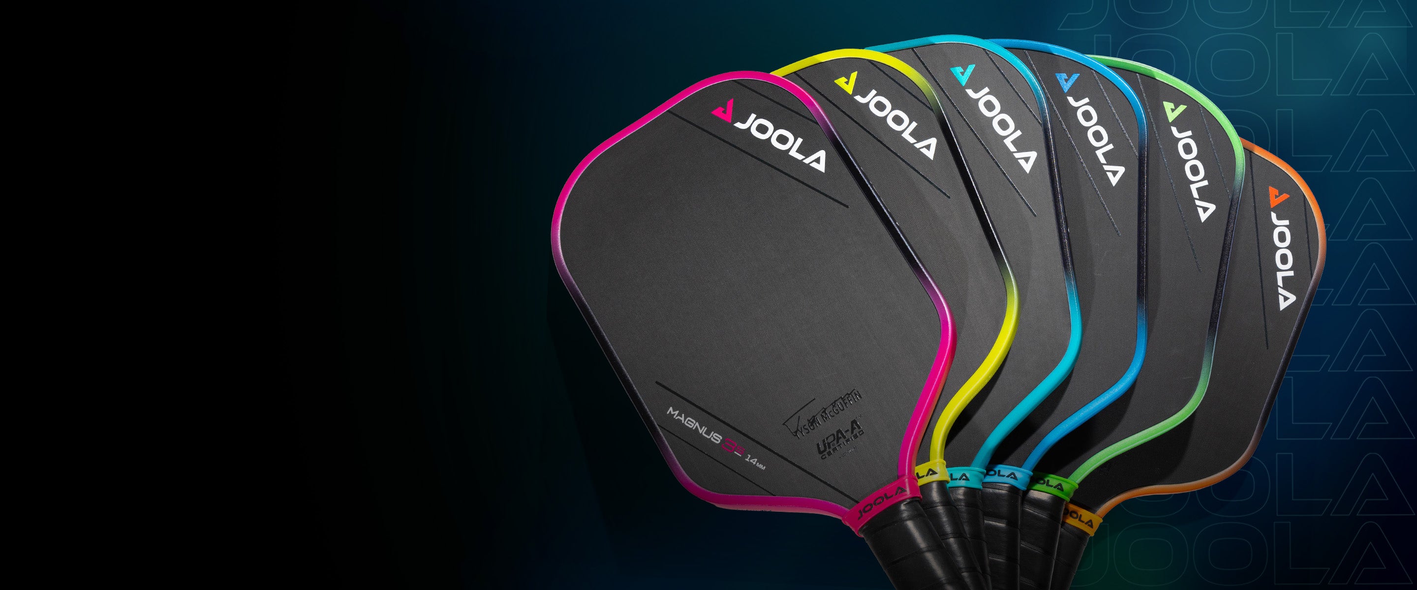 Homepage banner for the JOOLA 3S Line of Pickleball Paddles. 