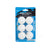 White Background Image: Six count of 40 mm 1-STAR JOOLA table tennis balls. #White