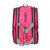 White Background Image: BRITTO x JOOLA Tour Elite Pickleball bag. Hot pink with black BRITTO x JOOLA logo and gray straps.