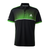 White Background Image: JOOLA Edge Polo in Black/Green, front #Black/Green