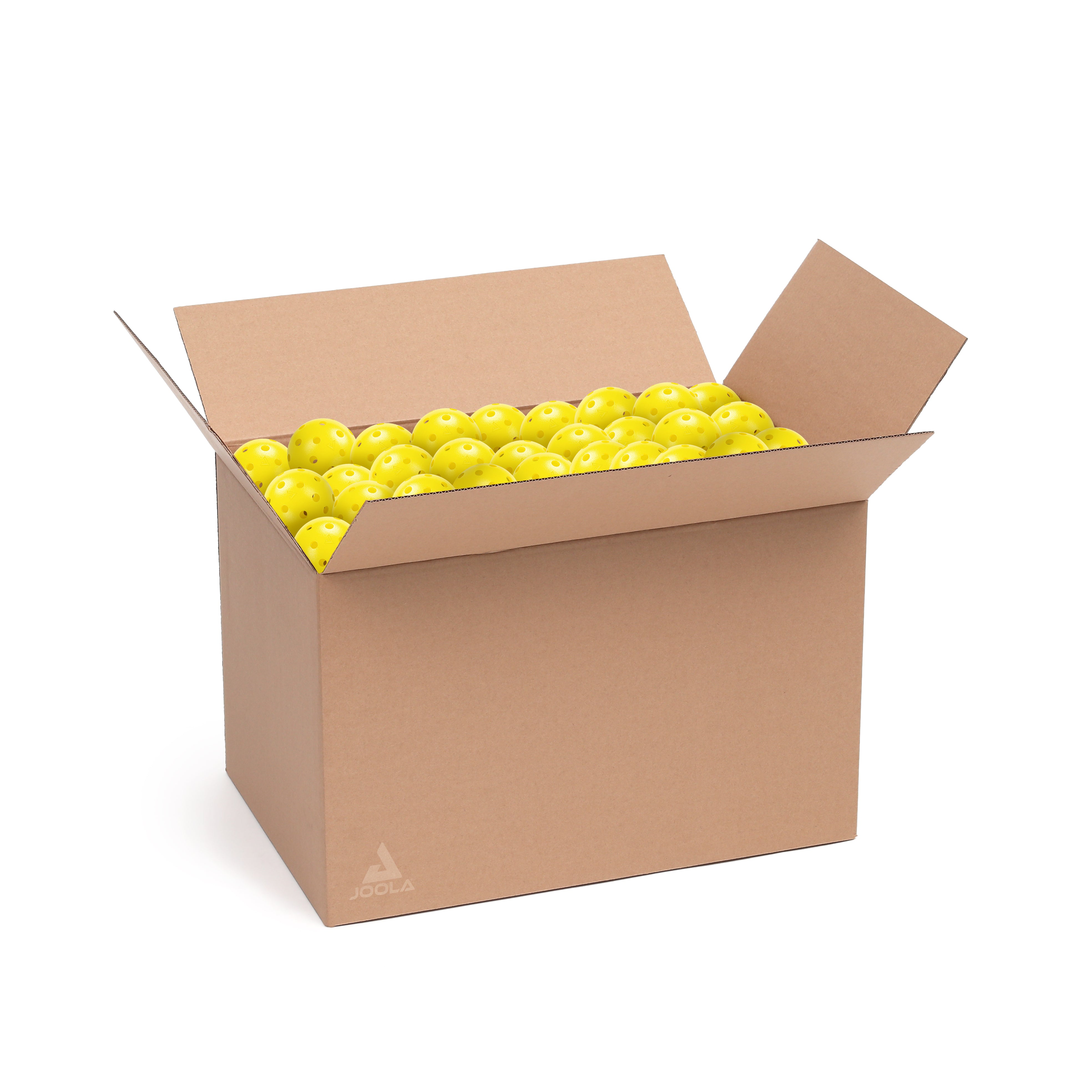 White Background Image: A 100 pack of JOOLA Heleus balls.