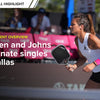 PPA Texas Open: Jansen and Johns Dominate Singles