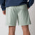 Image showing the back side of the JOOLA Men's Woven Shorts with Seven-Inch inseam, hushed mint.