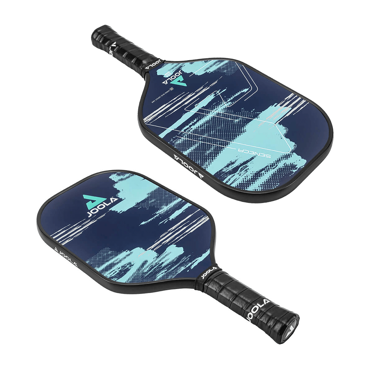 Product photo showing the front and back of the JOOLA Seneca CDS 16 Pickleball Paddle