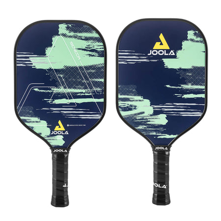 Product photo showing the font and back sides of the JOOLA Seneca FDS 14 Pickleball Paddle